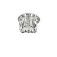 Lampa sufitowa  SOUL-1 FI1 Ideal Lux  107691  Metalowe elementy wykonane są z chromu natomiast klosz z przejrzystego mielonego kryształu