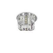 Lampa sufitowa  SOUL-1 FI1 Ideal Lux  107691  Metalowe elementy wykonane są z chromu natomiast klosz z przejrzystego mielonego kryształu