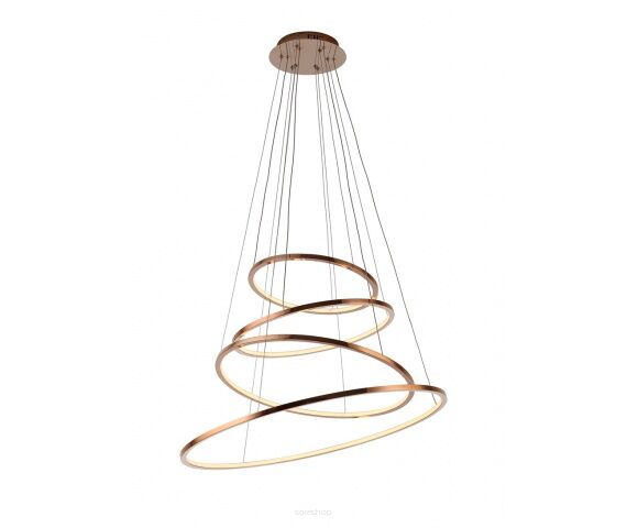 Lampa wisząca QueenIV P0244D Max Fliz ściemniacz miedziana okręgi nowoczesna