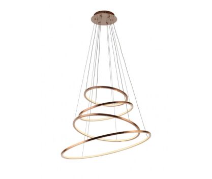 Lampa wisząca QueenIV P0244D Max Fliz ściemniacz miedziana okręgi nowoczesna