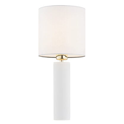 Lampa stołowa ALMADA 4231 Argon elegancka biała podstawa 47 cm