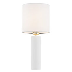 Lampa stołowa ALMADA 4231 Argon elegancka biała podstawa 47 cm