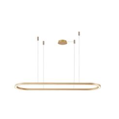 Lampa wisząca ELENA 150 DIMM BK złota Azzardo AZ5058
