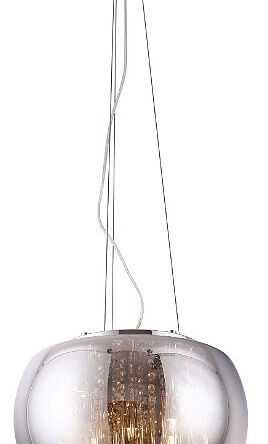 Lampa wisząca  MAX-LIGHT Moonlight mała P0076-05L Chromowany klosz kryształki elegancki