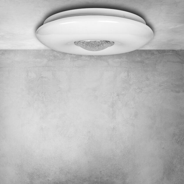 Plafon VELA 24W LED Ø420 mm Ściemnialny+ Pilot ML4401 Milagro Nowoczesny