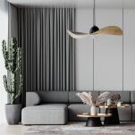 LAMPA WISZĄCA KAPELLO 32342 SIGMA czarno- złota nakrapiana 76 cm - 5