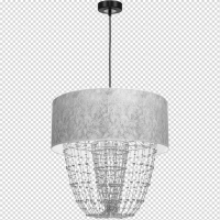 Lampa wisząca ALMERIA SILVER/BLACK MILAGRO MLP6437 