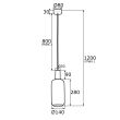 Lampa wisząca SAGUNTO 4356 Argon Szklany klosz wysokość 28 cm - 2