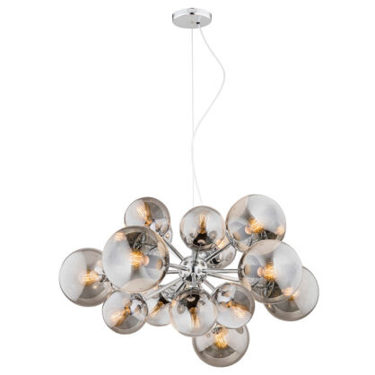 Lampa wisząca SATELITE 5022 Argon Nietuzinkowa kule z dymionego szkła 