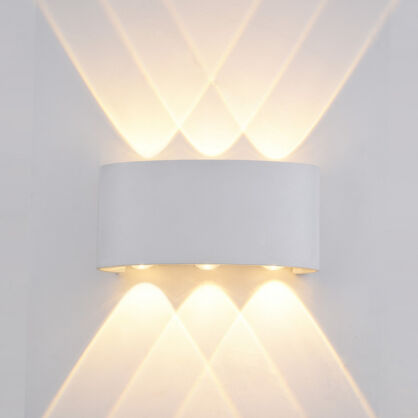 Kinkiet zewnętrzny Ortelo OWL-451-3-WH Italux IP54 BIAŁY PIASKOWANY LED
