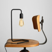 Lampa stołowa EKO TABLE LEFT BLACK czarna ALDEX 857B1  