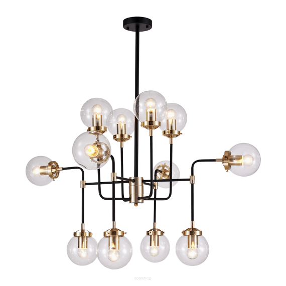 Lampa wisząca Boston - P12826BR w stylu industrialnym formą przypomina instalację hydrauliczną