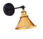 Kinkiet NORI LDW BN05-1 (BK+MD) Lumina Deco LOFTOWY mosiężny  - 2