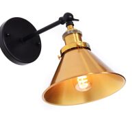 Kinkiet NORI LDW BN05-1 (BK+MD) Lumina Deco LOFTOWY mosiężny 