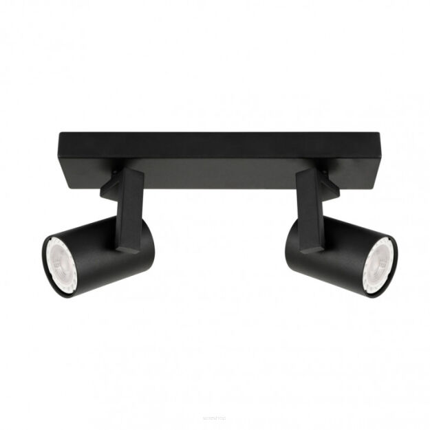Lampa sufitowa MOLA SPL-2846-2 BL Italux czarna nowoczesna 2x GU10