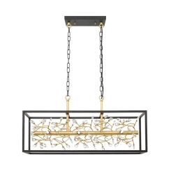 P0578-06C-P7TF SPRING LAMPA WISZĄCA CZARNO-ZŁOTA/BLACK-GOLD ZUMALINE