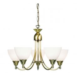 Lampa wisząca ALTON antyczny mosiądz ENDON LIGHTING 1805-5AN  