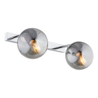 Kinkiet SATELITE 841 Argon Podwójny E27 dymione klosze / chrom 