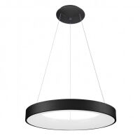 Lampa wisząca GIULIA 5304-850RP-BK-3 Italux PONADCZASOWY CZARNY OKRĄGŁY ZWIS ŚR. 60CM LED 50W 