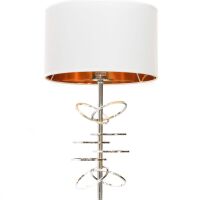 Lampa stołowa  MILARI LDT 5530 (WT+CHR) Lumina Deco 