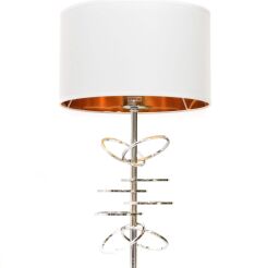 Lampa stołowa  MILARI LDT 5530 (WT+CHR) Lumina Deco 