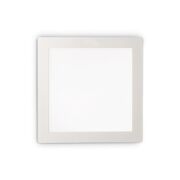 Lampa wpuszczana GROOVE FI1 30W SQUARE Ideal lux 124025   ma kolor biały jest z alumiunim  stały centralny dyfuzor z tworzywa sztucznego