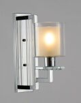 LAMPA ŚCIENNA KINKIET CHROMOWANY MANHATTAN W1 STYL ART DECO CHROM LDW 8012-1 (CHR) - 2