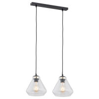 Lampa wisząca DECORATO 854 Argon Podwójna transparentne klosze 