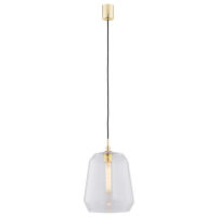 Lampa wisząca IRUN 4266 Argon Szklany przezroczysty klosz 25 cm