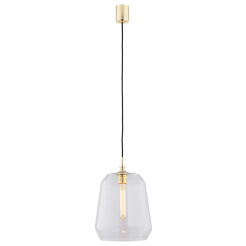 Lampa wisząca IRUN 4266 Argon Szklany przezroczysty klosz 25 cm