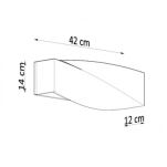 Kinkiet SIGMA SL.0869 SOLLUX LIGHTING ceramiczny szary  - 3