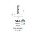 Lampa wisząca VALEDO WISZĄCA BLACK czarna Azzardo AZ0558 - 3