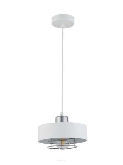 Lampa wisząca POKER 1 SIGMA 32063 biała ze srebrnym akcentem