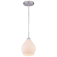 Lampa wisząca Kuala Lumpur - P01540WH pojedynczy zwis o opływowym kształcie kolor biały