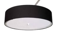 Lampa podłogowa ARUBA AZzardo TS 010131FAB AZ0169 abażur z tkaniny w kształcie ronda podstawa z metalu w kolorze czarnym - 3