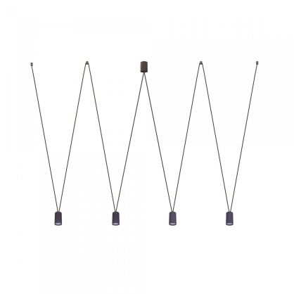 Lampa wisząca More Tone 4xGU10 czarna 7822