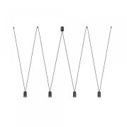 Lampa wisząca More Tone 4xGU10 czarna 7822