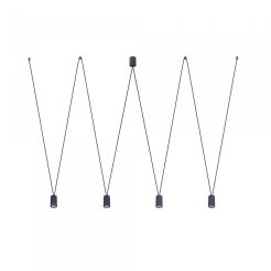 Lampa wisząca More Tone 4xGU10 czarna 7822