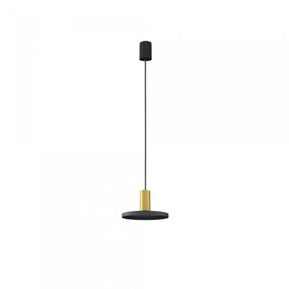 Lampa wisząca Hermanos GU10 czarno/mosiężna 8100