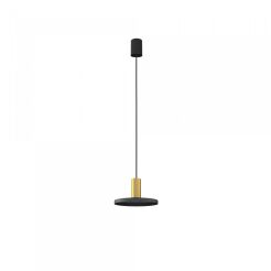 Lampa wisząca Hermanos GU10 czarno/mosiężna 8100