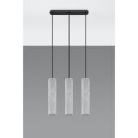 LAMPA  WISZĄCA LUVO 3 BETONOWA LOFTOWA TUBY minimalistyczna SL.0655 SOLLUX