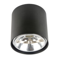 PLAFON ZUMA LINE BOX SPOT 50630 BK Z ALUMINIUM W KOLORZE CZARNYM TECHNICZNA TUBA 