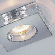 Oprawa wpuszczana Astro Cromo Orlicki 1.520.08  kwadrat ze szkła metalowe elementy  mają kolor chromu techniczna