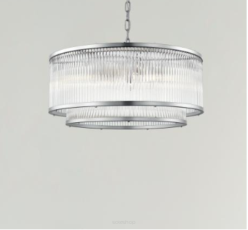 Lampa wisząca SERGIO P0528-06H-F4AC ZumaLine Wykonana z metalu i szkła chrom