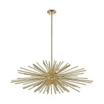 LAMPA WISZĄCA URCHIN ZUMALINE P0491-09E-F7DY ZŁOTA rozłożysta konstrukcja nieschematycznym wzornictwie  - 2
