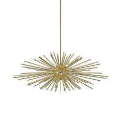 LAMPA WISZĄCA URCHIN ZUMALINE P0491-09E-F7DY ZŁOTA rozłożysta konstrukcja nieschematycznym wzornictwie 