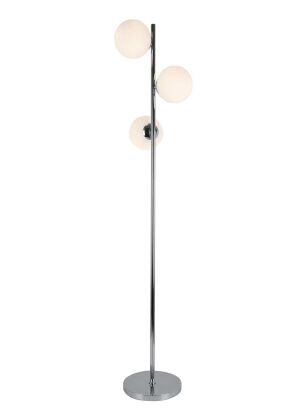 Lampa wisząca FREDICA LDP 6030-7 (CHR) Lumina Deco CHROMOWANA podstawa białe klosze