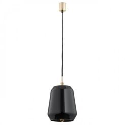 Lampa wisząca IRUN 4277 Argon Czarny szklany klosz