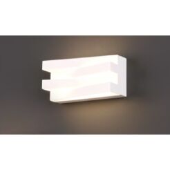 Kinkiet Araxa W0177 WH Maxlight  wykonany z metalu o białym wykończeniu