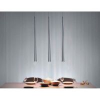 Lampa wisząca Asta III Orlicki Design stożkowe klosze wykonana ze stali w kolorze chromu LED